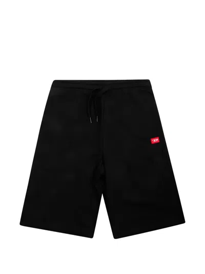 Diesel Drawstring Bermuda Shorts In Black