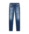 Diesel Drawstring Denim Trousers In Blue