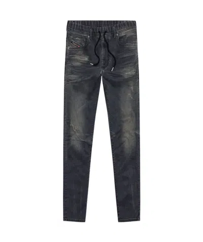 Diesel Drawstring Jeans In Black