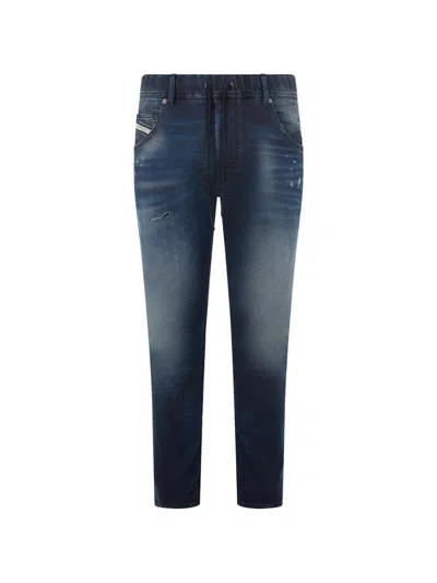 Diesel Drawstring Jeans In Blue