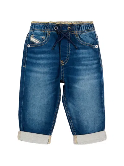 Diesel Babies' Drawstring Jeans In Blue
