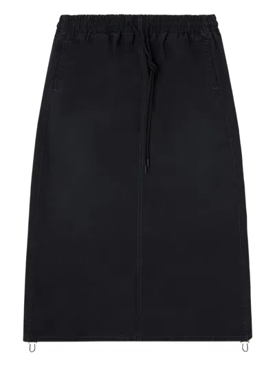 DIESEL DRAWSTRING MIDI SKIRT