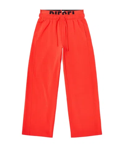 Diesel Drawstring Sweatpants In Red