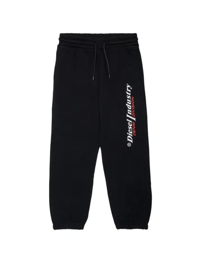 Diesel Kids' Sweatpants With Logo In Black