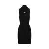 Diesel Mini Black Dress With Oval D Cut Out Detai In Viscose L In Black