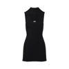 Diesel Womens 9xx M-olini Short Sleeveless Wool Knitted Mini Dress In Black