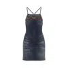 Diesel Fitted Mini Dress With Thin Straps In Blue
