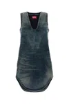 Diesel Light Blue De-laris Mini Dress In Blue