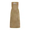 Diesel Brown De-vildress-fsf Cotton Midi Dress In Blue