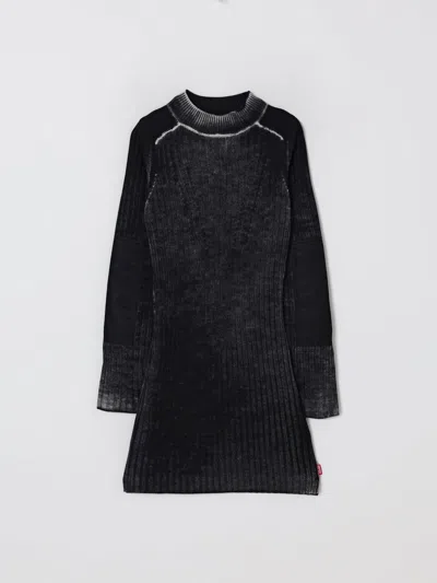 DIESEL DRESS DIESEL KIDS COLOR BLACK,H48408002