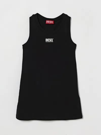 Diesel Dress Kids  In Black