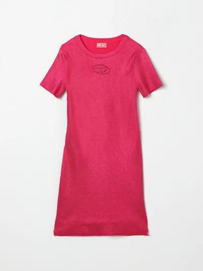 DIESEL DRESS DIESEL KIDS COLOR FUCHSIA,G62700007