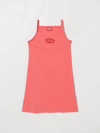 Diesel Dress  Kids Color Peach In Pink