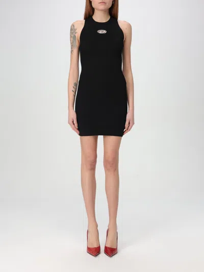 DIESEL DRESS DIESEL WOMAN COLOR BLACK,421002002