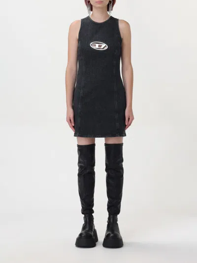 DIESEL DRESS DIESEL WOMAN COLOR BLACK,F77147002