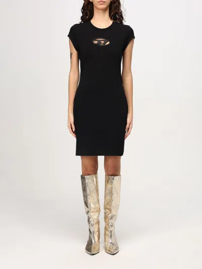 DIESEL DRESS DIESEL WOMAN COLOR BLACK,420984002