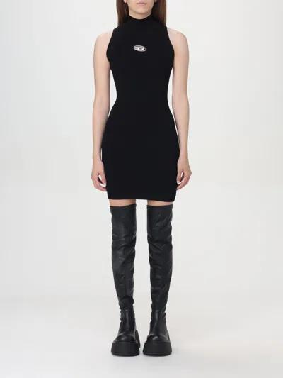 DIESEL DRESS DIESEL WOMAN COLOR BLACK,411668002
