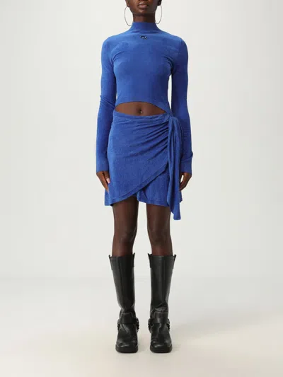 Diesel Dress  Woman Color Brown In Blue
