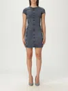 Diesel Dress  Woman Color Denim In Brown