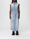 Diesel Dress  Woman Color Denim In Blue