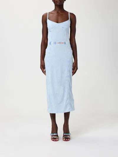 Diesel Dress Woman  In Blue