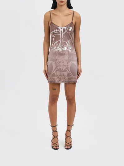 Diesel Dress  Woman Color Grey 1 In Brown