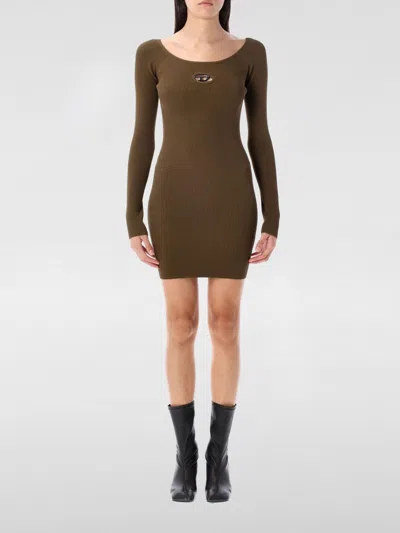 DIESEL DRESS DIESEL WOMAN COLOR KAKI,H24984030