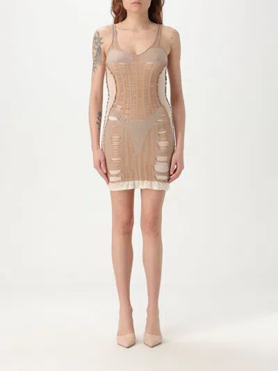 DIESEL DRESS DIESEL WOMAN COLOR NUDE,G67494226