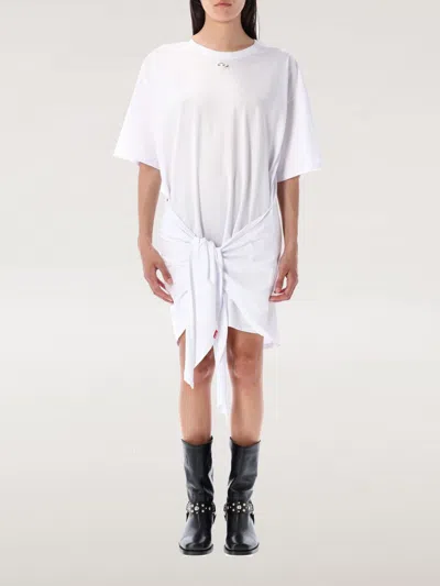 DIESEL DRESS DIESEL WOMAN COLOR WHITE,H14318001