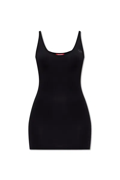 Diesel Dress Frankie-utlt In Black