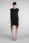 Diesel Dress In Black Cotton In Black