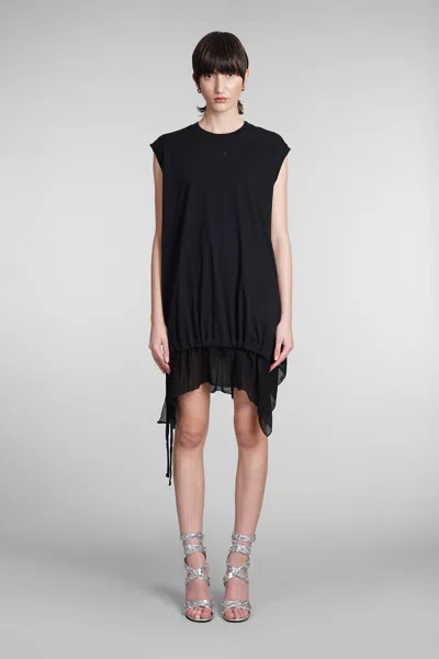 Diesel Dress In Black Cotton