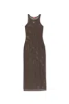 Diesel Jennifer-utlt Maxi Mesh Racerback Dress
