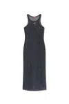 Diesel 'jennifer' Cut Out Mesh Weave Dress In Dv