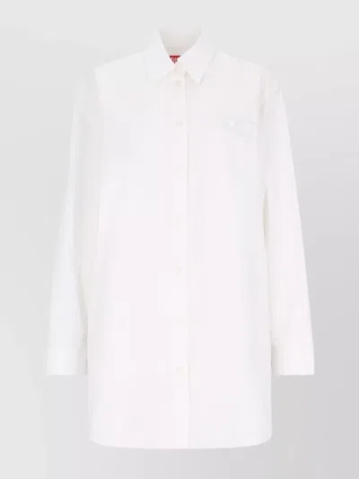Diesel D-dalis Mini Shirt Dress In White
