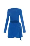Diesel Women M-cenil Mini Dress In Blue