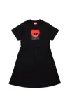 Diesel Dcuore Dress In Black