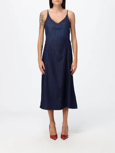 Diesel Dress Woman Color Blue