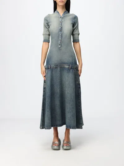 Diesel Dress Woman Color Blue