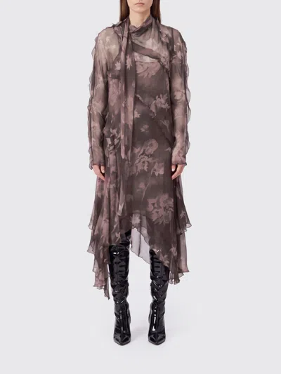 Diesel Dress Woman Color Brown In Multi