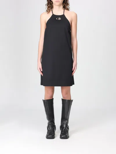 Diesel Black Stretch Twill Mini Dress