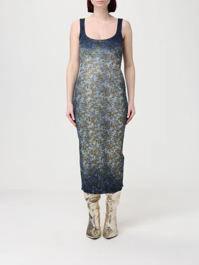 Diesel Dress  Woman Color Denim In Blue