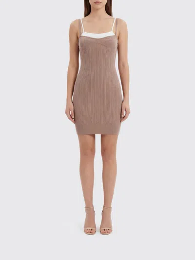 Diesel Dress  Woman Color Pink In Brown
