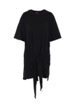 Diesel T-shirt Dress With Tie Front