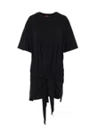 Diesel T-shirt Dress With Tie Front