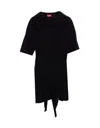 Diesel T-shirt Dress With Tie Front