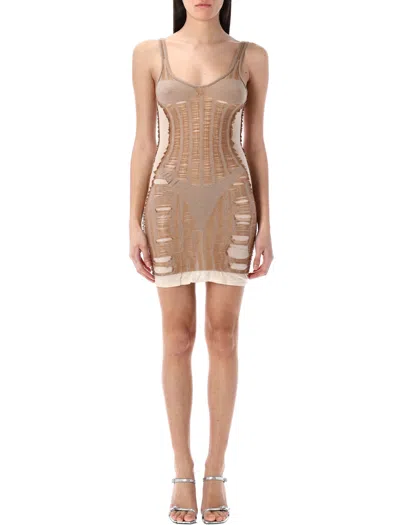 DIESEL DIESEL DRESSES BEIGE
