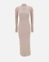Diesel Dress  Woman Color Pink In Beige