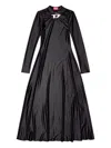Diesel D-iamo Twist-neck Long-sleeve Midi Dress In Black