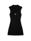 Diesel Womens 9xx M-olini Short Sleeveless Wool Knitted Mini Dress In Black